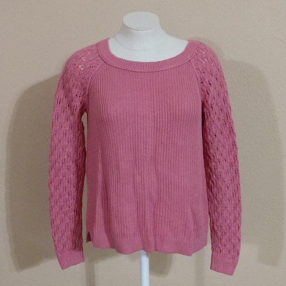 Loft Back Button Casual Sweater Size M